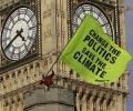 Indian eco campaigner climbs UK Parliament roof