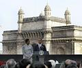 Image: Barack, Michelle at Gateway of India