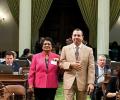 Indian American honoured in California assembly