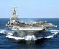 US carrier cruises disputed waters, China worried