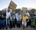 South Africans 'celebrate' Mandela's triumph in passing