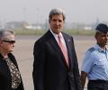 John Kerry arrives in India on three-day visit