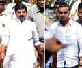 Photo: Maha MLAs who thrashed cop surrender before police