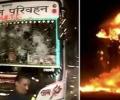 UPSC aspirants clash with police, burn vehicles in North Delhi