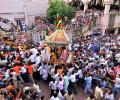 Lord Jagannath's rath rolls out in Ahmedabad