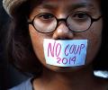 Thai anti-coup protesters defy junta ban