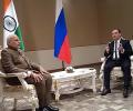 Modi, Medvedev meet in Myanmar