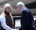 It's bright and sunny, tweets PM Modi as he arrives in Brisbane