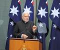 'Rockstar' Modi charms Australian media