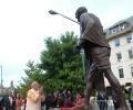 Gandhi, Modi and the politics in London celebrating the 'unwelcome'