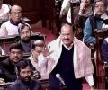 RS clears 3 bills within minutes, Left walks out