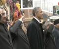 Row over Ansari not saluting when national anthem played out