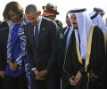 FLOTUS forgoes headscarf in Saudi Arabia, sparks outrage