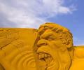 Yes, these are sand sculptures; YES, they are amazing!