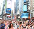 PHOTOS: When New York's Time Square turned into yoga square