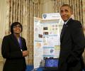 Indian American teen scientists impress Obama