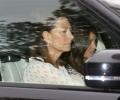 Here come the grandparents and aunt Pippa: Royal baby gets first visitors