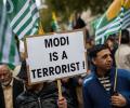 Hundreds protest against Modi's UK visit