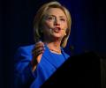 Hillary Clinton heckled at a campaign rally