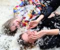 PHOTOS: Feathers fly on world Pillow Fight Day