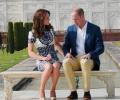 William and Kate pose at Taj following in Diana's footsteps