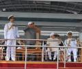 President, PM Modi review naval fleet