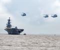 INS Viraat sets sail for the last time