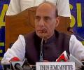 Refrain from using pellet guns, Rajnath Singh tells security forces in Kashmir