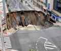 WTH! 15-metre deep sinkhole swallows Japanese street