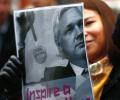 Swedish officials quiz Assange at Ecuador embassy in London