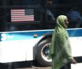 Woman wearing hijab set on fire on New York city street