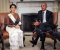 Suu Kyi meets Obama in Washington for first time as Myanmar leader