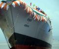 PHOTOS: Navy launches indigenously-built warship 'Mormugao'