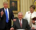 Former Exxon CEO Rex Tillerson sworn-in as US secretary of state