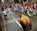 Running with the bulls in Pamplona