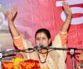 Hang beef-eaters, says sadhvi; prosecute her, says Cong