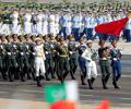 Chinese troops march in Pakistan day parade