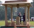 'Such a simple man': Tillerson visits Gandhi memorial