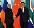 PM, Xi display bonhomie at BRICS Summit