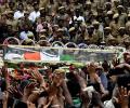 Karunanidhi laid to rest at Marina, lakhs bid adieu