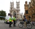 British Parliament crash: Man held on suspicion of terror offences