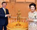 South Korean Prez visits Akshardham Temple