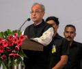 At RSS event, Pranab says hatred, intolerance dilute national identity