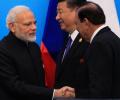 PM Modi, Pak President shake hands at SCO Summit