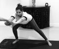 Sania practises prenatal yoga, gets praise from Maneka Gandhi