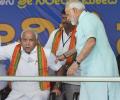 In Shikaripura, discussions centre around Yeddyurappa's 'fading glory'