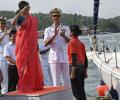 Navy girls reach home after travelling around globe on board INSV Tarini