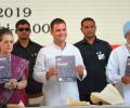 Cong releases manifesto; jobs, NYAY, farmers top focus