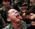 Why are these soldiers drinking a cobra's blood?