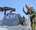 PHOTOS: Army chief takes to the skies in Made in India Tejas aircraft